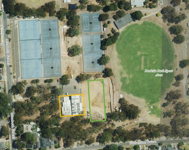 Yellow is the current leased area and green is the future leased area