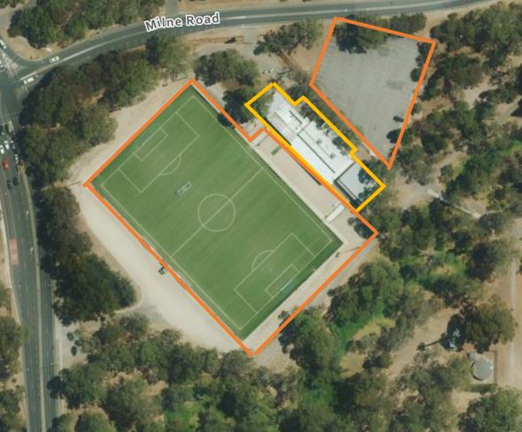Yellow is the leased area and orange is the licenced areas