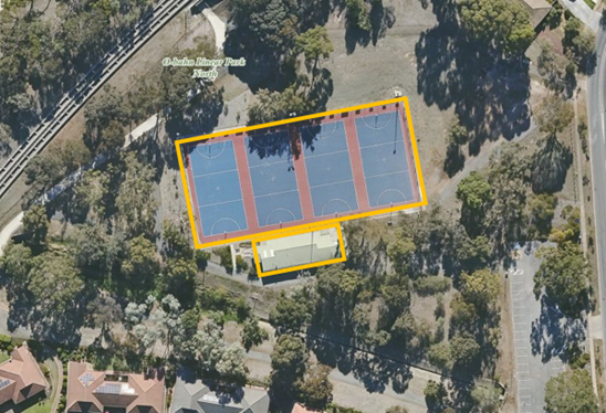 Aerial map of lease area