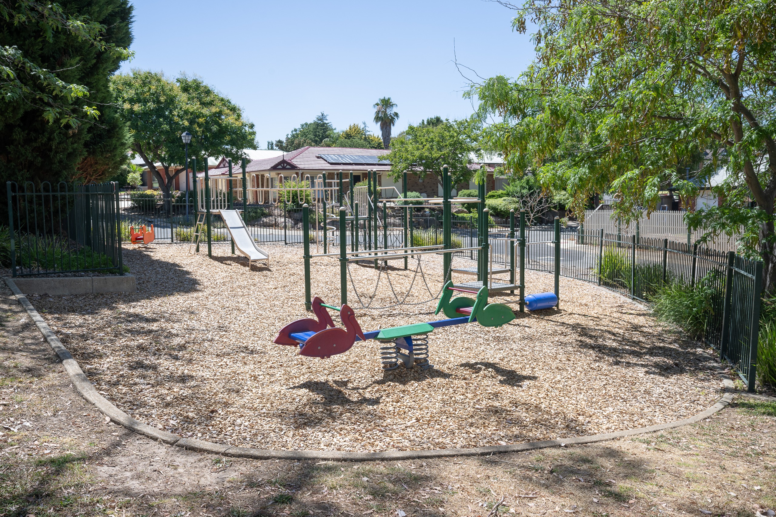 Play equipment in Pinweood Reserve